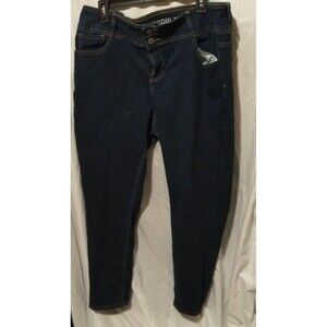 hydraulic woman jeans nolita mid rise ankle skinny size 22 w Flaw Read